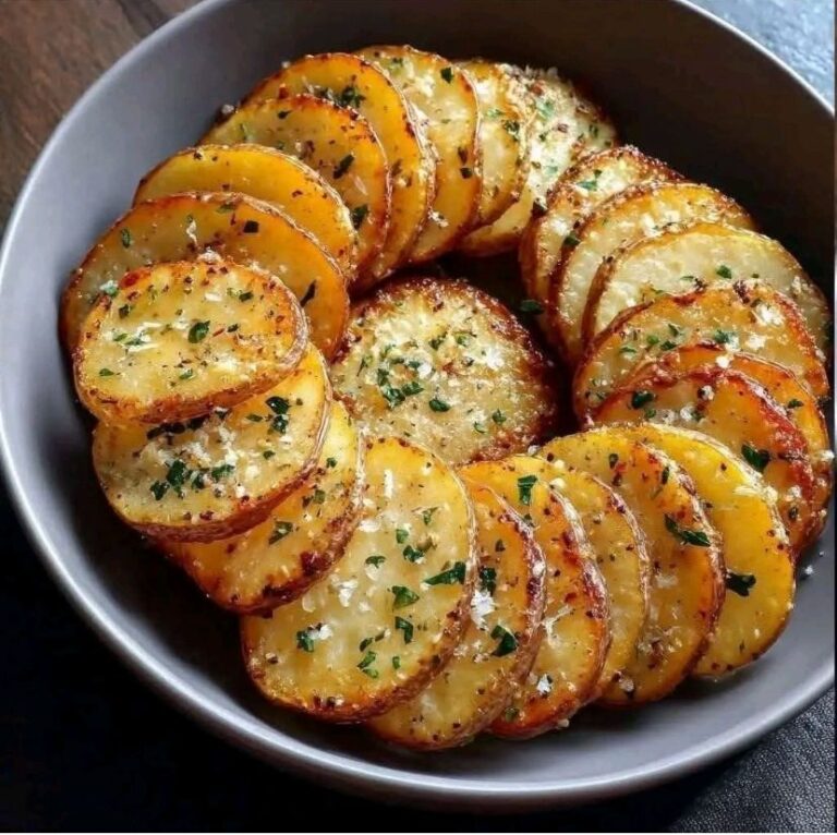 Papas Doradas al Horno con Ajo y Queso Parmesano