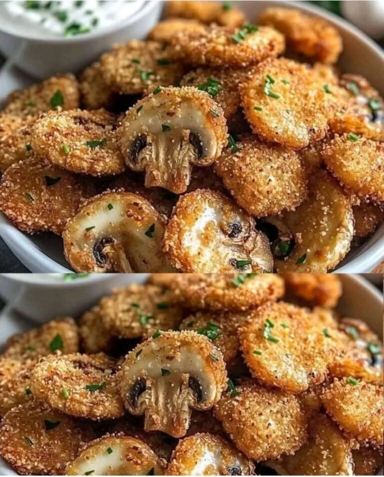 Champiñones Fritos Crujientes con Ajo y Parmesano