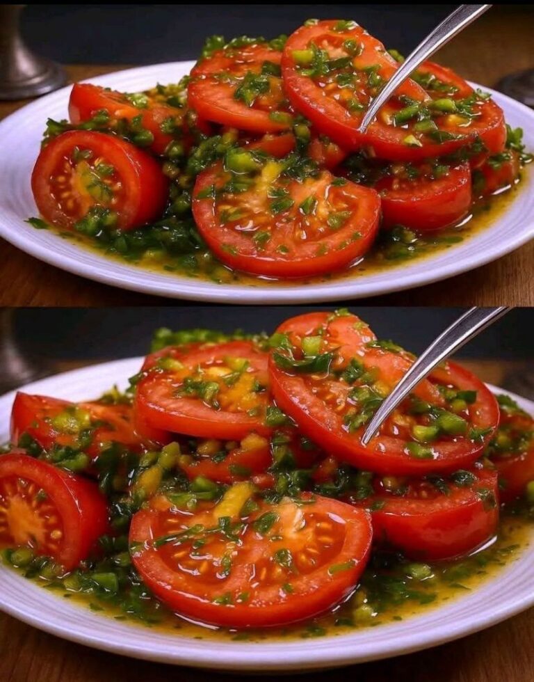 Ensalada de Tomates Marinados con Hierbas y Ajo